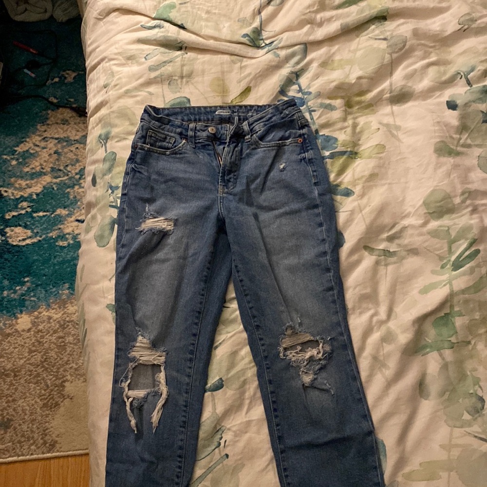 Old navy straight O.G ripped jeans